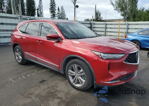 2022 Acura Mdx z USA, uszkodzony, nr VIN 5J8YD9H38NL001544